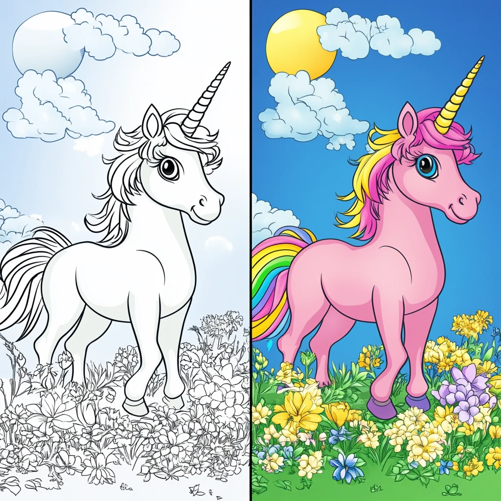 Unicorn Coloring Pages Featured Image enhanced