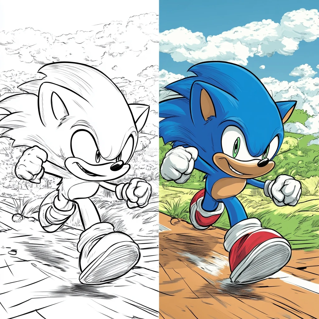 Free Printable Sonic Coloring Pages